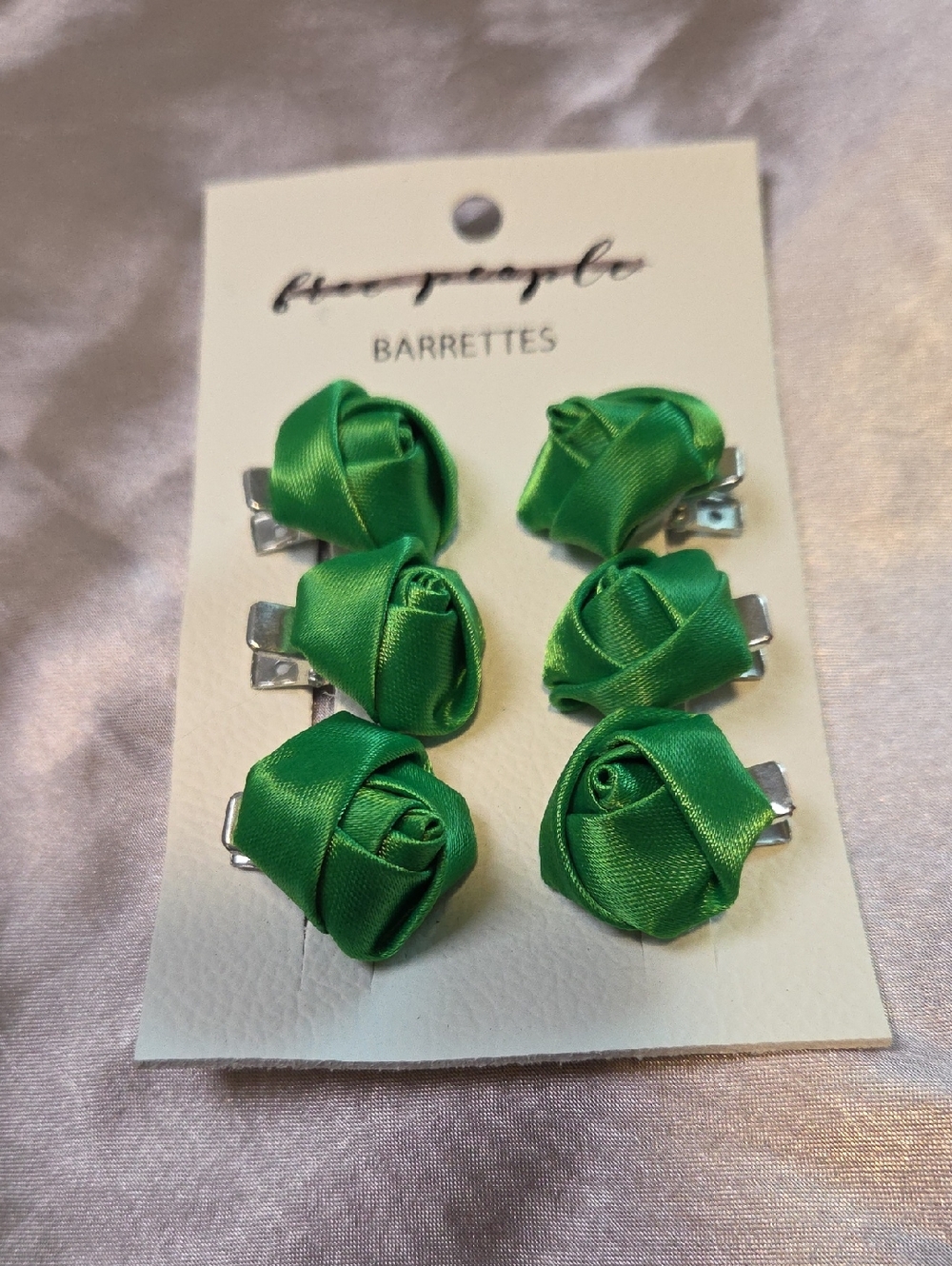 Free People Rosemary's Rose Barrette Set